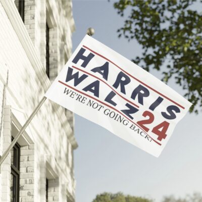 Harris Walz We’re Not Going Back Flag