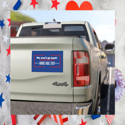 Kamala Harris We won't go back!, Car Magnets