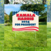 Kamala Harris Yard Sign, 2024 For President, Vote Harris Yard Sign