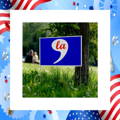Kamala Harris Yard Sign, Comma La Kamala Harris 24 Yard Sign