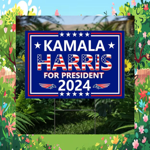 Kamala Harris Yard Sign, Kamala Harris 2024 Double