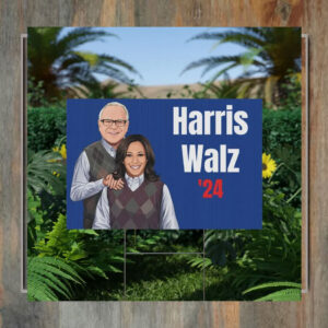 Kamala Harris x Tim Walz 2024 Plastic Yard Sign