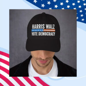 Kamala Hat, Embroidered Classic Dad hat, Kamala Harris, Harris Walz Vote Democracy Hat