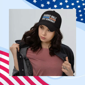 Kamala Hat, Embroidered Classic Dad hat, Kamala Harris, Harris Walz Vote Democracy Hat