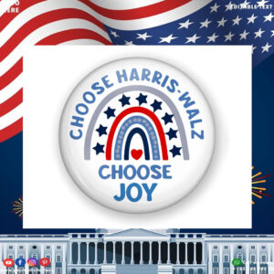 Kamala and Walz Choose JOY Button
