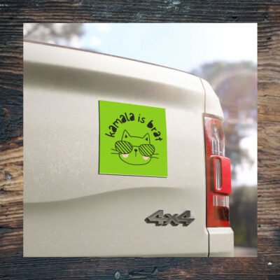 Kamala is Brat Car Magnet Kamala Harris Brat Magnet