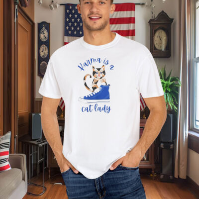 Karma is a Cat Lady White T-Shirt