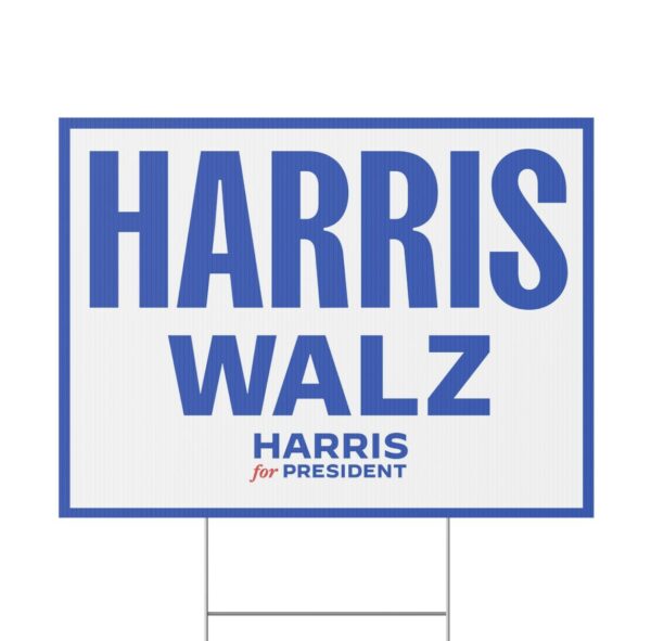 Harris Walz Yard Sign