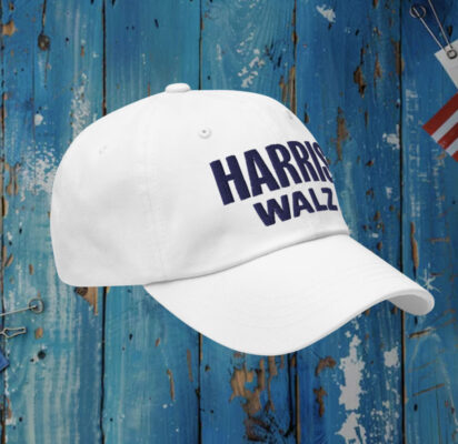 Logo Harris Walz Blue Hat