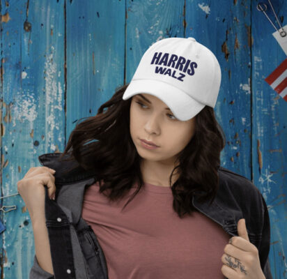 Logo Harris Walz Blue Hat