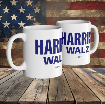 Logo Harris Walz Blue Mug