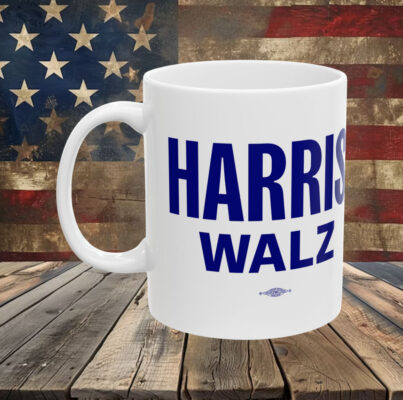 Logo Harris Walz Blue Mug