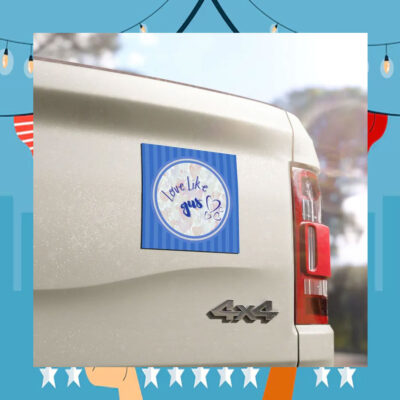 Love Like Gus! Vote Kamala Harris Bumper Car Magnet