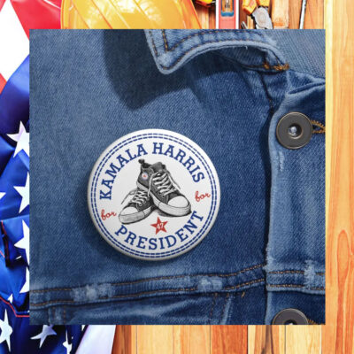 Madam President Converse Shoes Kamala Harris for President Circle Button