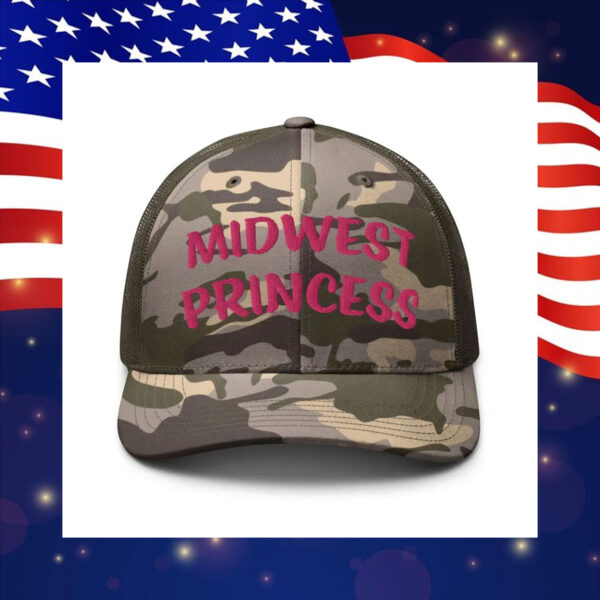 Midwest Princess Hat, Harris Walz Camo Trucker Hat, Harris Walz Camo Hat