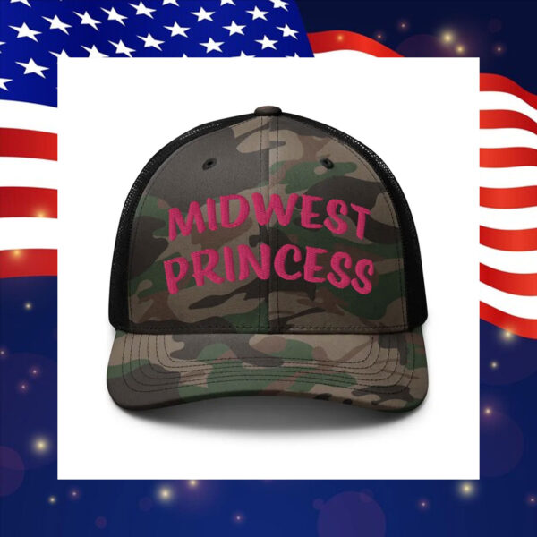 Midwest Princess Hat, Harris Walz Camo Trucker Hat, Harris Walz Camo Hat
