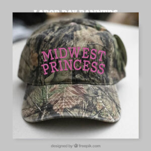 Midwest Princess-Mossy Oak Camo-Vintage-Trucker-Dad Hat