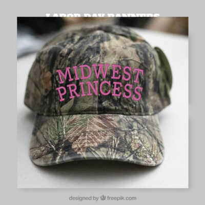 Midwest Princess-Mossy Oak Camo-Vintage-Trucker-Dad Hat
