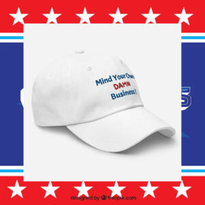 Mind Your Own Damn Business Embroidered Hat | Kamala Harris Tim Walz 2024 Election