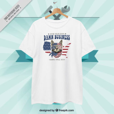 Mind Your Own Damn Business Harris Walz 2024 Election Shirt