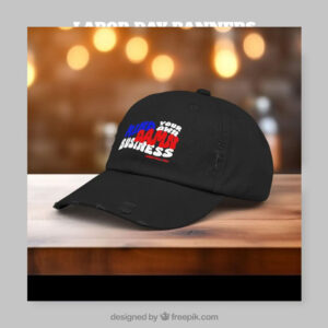 Mind Your Own Damn Business Unisex Distressed Cap