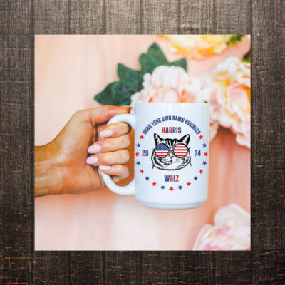 Mind your own damn business Harris Walz 2024 mug, Kamala Harris gift, Harris 2024, Kamala Harris mug
