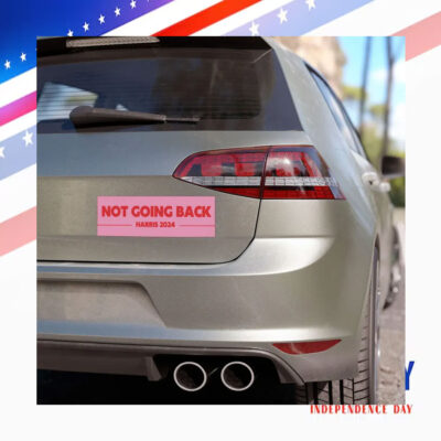 NOT GOING BACK Pink Car Magnet