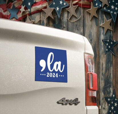 Official Comma-La Kamala Harris Car Magnets