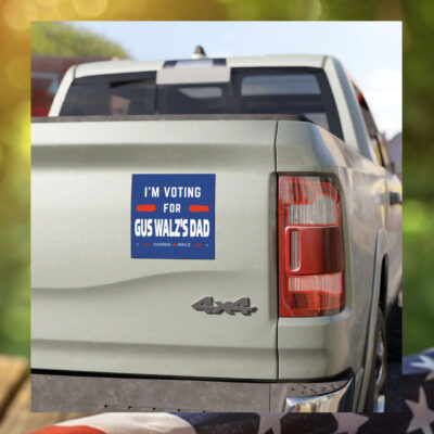 Official Gus Walz I’m Voting For Gus Walz’s Dad Bumper Stickers