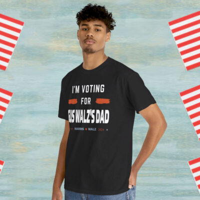 Official Gus Walz I’m Voting For Gus Walz’s Dad T-Shirt