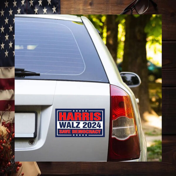 Official Harris Walz 2024 Car Magnet, Harris Walz For The People Magnet