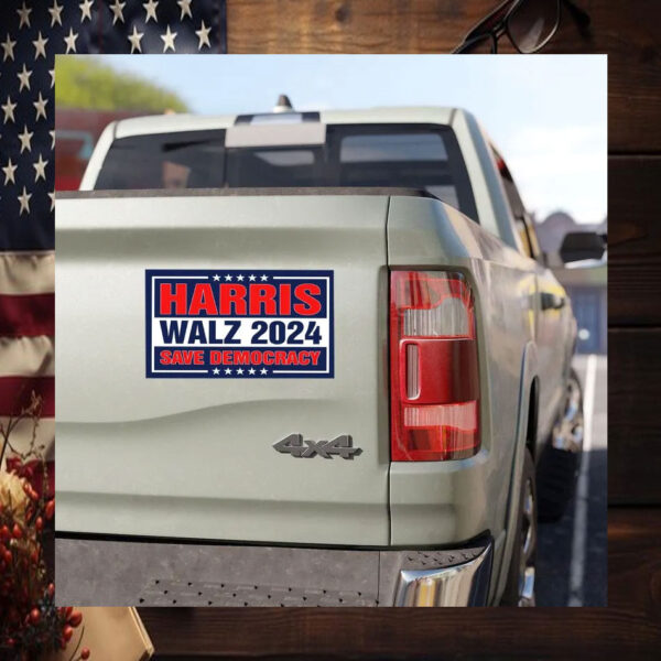 Official Harris Walz 2024 Car Magnet, Harris Walz For The People Magnet