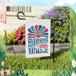 Official Harris Walz 2024 Garden and House Flags