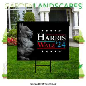 Official Harris Walz 2024 Obviously Yard Sign