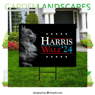 Official Harris Walz 2024 Obviously Yard Sign