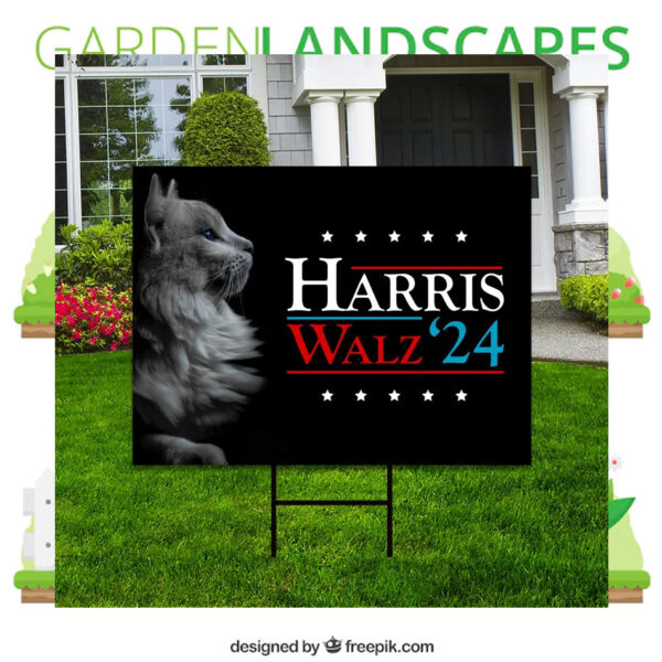 Official Harris Walz 2024 Obviously Yard Sign