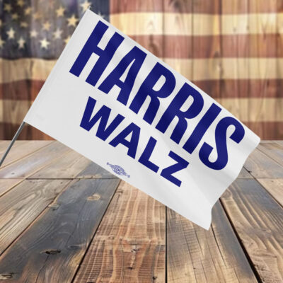 Official Harris Walz Blue Flag