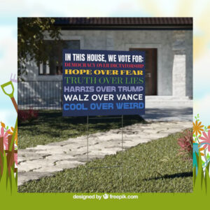 Official In This House | Vote for Harris | Kamala Harris 2024 | Quick Turnaround Yard Sign