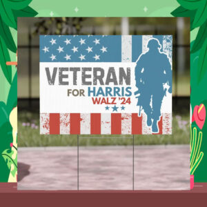 Official Veteran for Harris '24 Yard Sign