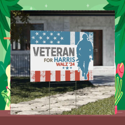 Official Veteran for Harris '24 Yard Sign