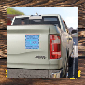 Oklahoma OK We're Not Going Back Kamala Harris Walz 2024 President Election Car Magnet