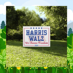 Paws for Harris and Walz Yard Sign