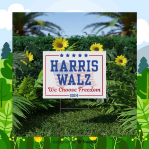 Paws for Harris and Walz Yard Sign