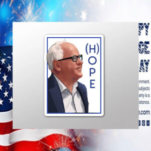 Political Sticker (H)ope - Tim Walz