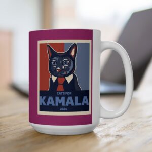 Politically Purrfect Cats for Kamala Harris 2024 President Mug