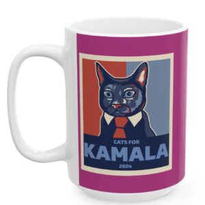 Politically Purrfect Cats for Kamala Harris 2024 President Mug