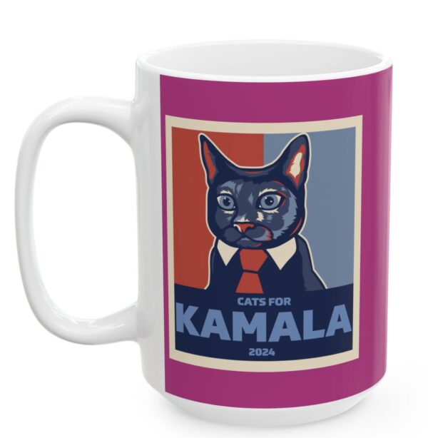 Politically Purrfect Cats for Kamala Harris 2024 President Mug