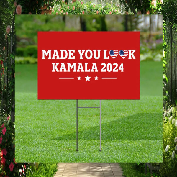 Red White And Blue Kamala 2024 Yard Sign
