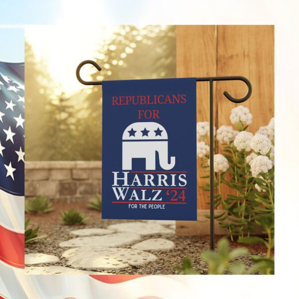 Republicans For Harris Walz 2024 Garden Flag