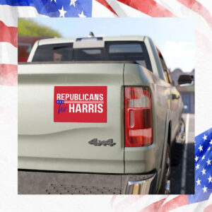 Republicans for Kamala Harris for President 2024 Bumper Sticker Car Magnet